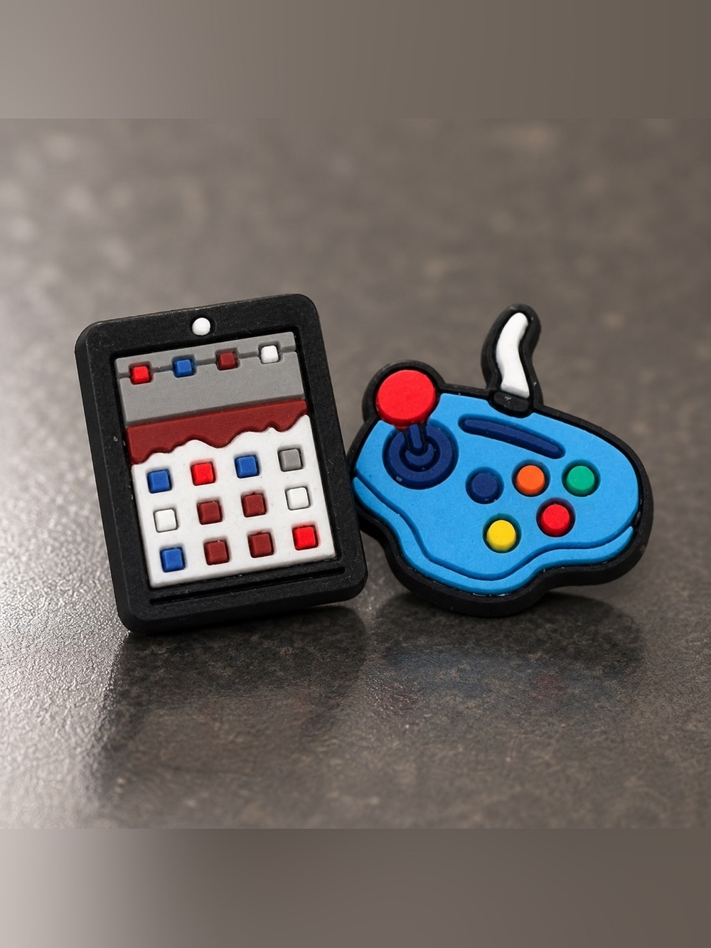 CROCS Blue Game Controller & Portable Console Silicone Jibbitz Charms